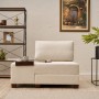 1-Seat Sofa-Bed Perenna Chenille Left - Cream Cream