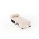 1-Seat Sofa-Bed Perenna Chenille Left - Cream Cream 1-Seat Sofa-Bed Perenna Chenille Left - Cream Cream