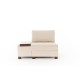 1-Seat Sofa-Bed Perenna Chenille Left - Cream Cream 1-Seat Sofa-Bed Perenna Chenille Left - Cream Cream