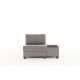 1-Seat Sofa-Bed Perenna Linen Right - Grey Grey 1-Seat Sofa-Bed Perenna Linen Right - Grey Grey