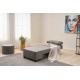 1-Seat Sofa-Bed Perenna Linen Left - Grey Grey