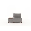 1-Seat Sofa-Bed Perenna Linen Left - Grey Grey