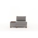 1-Seat Sofa-Bed Perenna Linen Left - Grey Grey