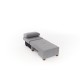 1-Seat Sofa-Bed Perenna Linen Left - Grey Grey