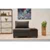 1-Seat Sofa-Bed Perenna Linen Right - Anthracite Anthracite