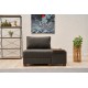 1-Seat Sofa-Bed Perenna Linen Right - Anthracite Anthracite