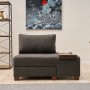 1-Seat Sofa-Bed Perenna Linen Right - Anthracite Anthracite