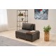 1-Seat Sofa-Bed Perenna Linen Right - Anthracite Anthracite