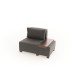 1-Seat Sofa-Bed Perenna Linen Right - Anthracite Anthracite