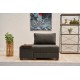 1-Seat Sofa-Bed Perenna Linen Left - Anthracite Anthracite