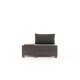 1-Seat Sofa-Bed Perenna Linen Left - Anthracite Anthracite