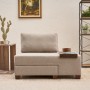 1-Seat Sofa-Bed Perenna Linen Right - Cream Cream