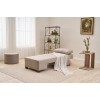 1-Seat Sofa-Bed Perenna Linen Left - Cream Cream