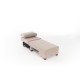 1-Seat Sofa-Bed Perenna Linen Left - Cream Cream
