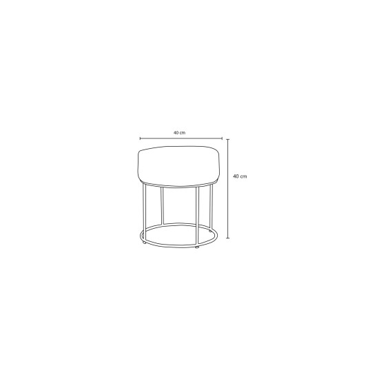 Pouffe Didim - Cream Cream