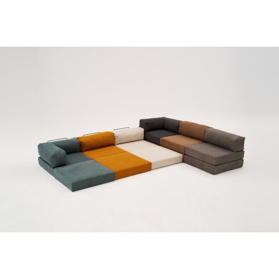 1-Seat Sofa Comfort - Orange Orange 1-Seat Sofa Comfort - Orange Orange