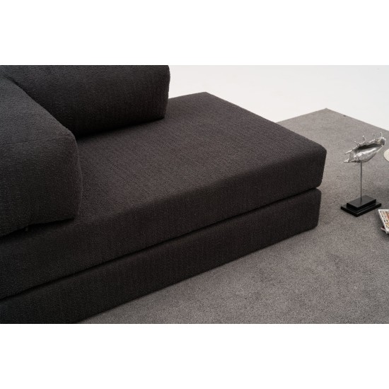 Διθέσιος Καναπές Comfort - Χρώμα Ανθρακί -140x95x75εκ Διθέσιος Καναπές Comfort - Χρώμα Ανθρακί -140x95x75εκ