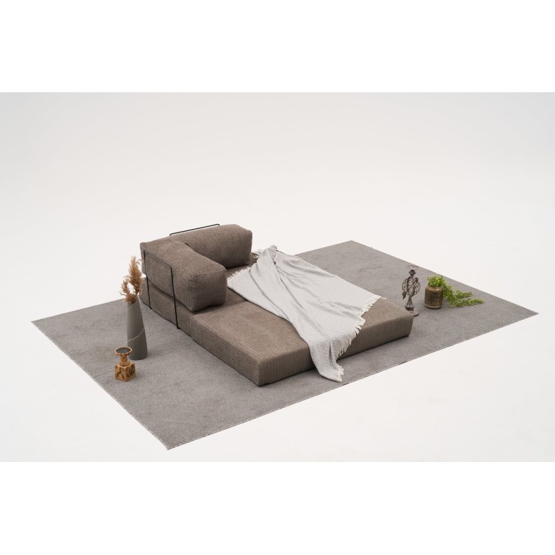 Διθέσιος Καναπές Comfort - Χρώμα Γκρι -140x95x75εκ