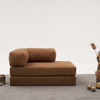 Διθέσιος Καναπές Comfort - Χρώμα Καφέ -140x95x75εκ