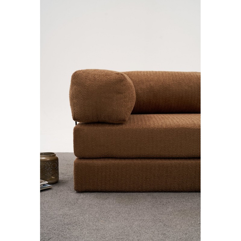 Διθέσιος Καναπές Comfort - Χρώμα Καφέ -140x95x75εκ