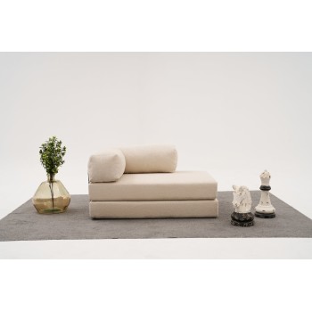 Διθέσιος Καναπές Comfort - Χρώμα Cream -140x95x75εκ