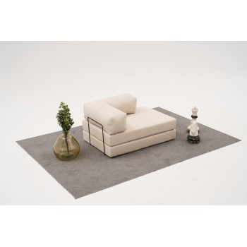 Διθέσιος Καναπές Comfort - Χρώμα Cream -140x95x75εκ