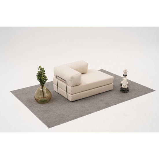 Διθέσιος Καναπές Comfort - Χρώμα Cream -140x95x75εκ Διθέσιος Καναπές Comfort - Χρώμα Cream -140x95x75εκ