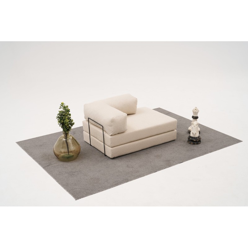 Διθέσιος Καναπές Comfort - Χρώμα Cream -140x95x75εκ