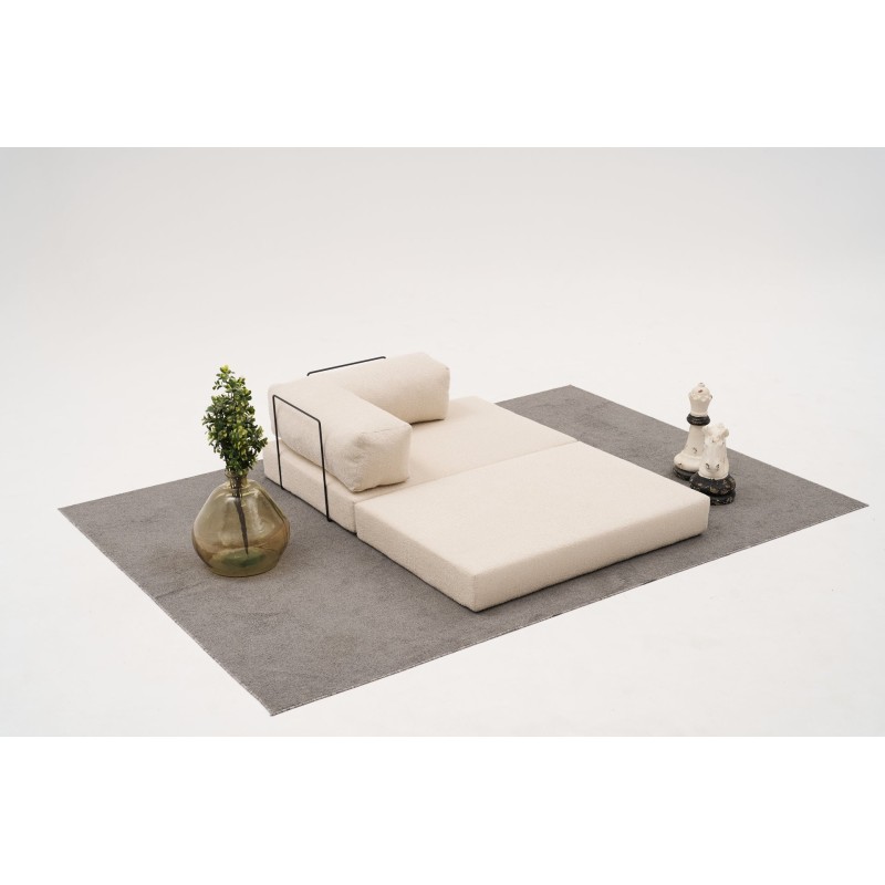 Διθέσιος Καναπές Comfort - Χρώμα Cream -140x95x75εκ