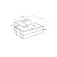 Διθέσιος Καναπές Comfort - Χρώμα Cream -140x95x75εκ Διθέσιος Καναπές Comfort - Χρώμα Cream -140x95x75εκ