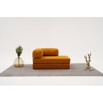 Διθέσιος Καναπές Comfort - Χρώμα Πορτοκαλί -140x95x75εκ