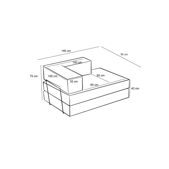 Διθέσιος Καναπές Comfort - Χρώμα Πορτοκαλί -140x95x75εκ Διθέσιος Καναπές Comfort - Χρώμα Πορτοκαλί -140x95x75εκ
