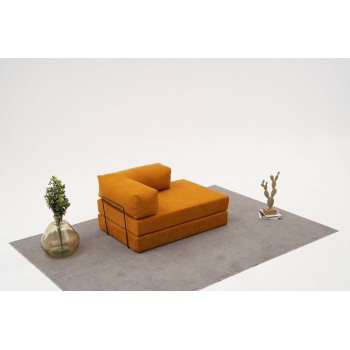 Διθέσιος Καναπές Comfort - Χρώμα Πορτοκαλί -140x95x75εκ