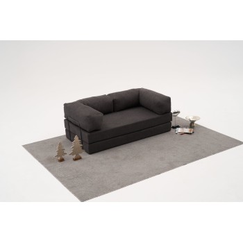Τριθέσιος Καναπές Comfort - Χρώμα Ανθρακί - 190x95x75εκ