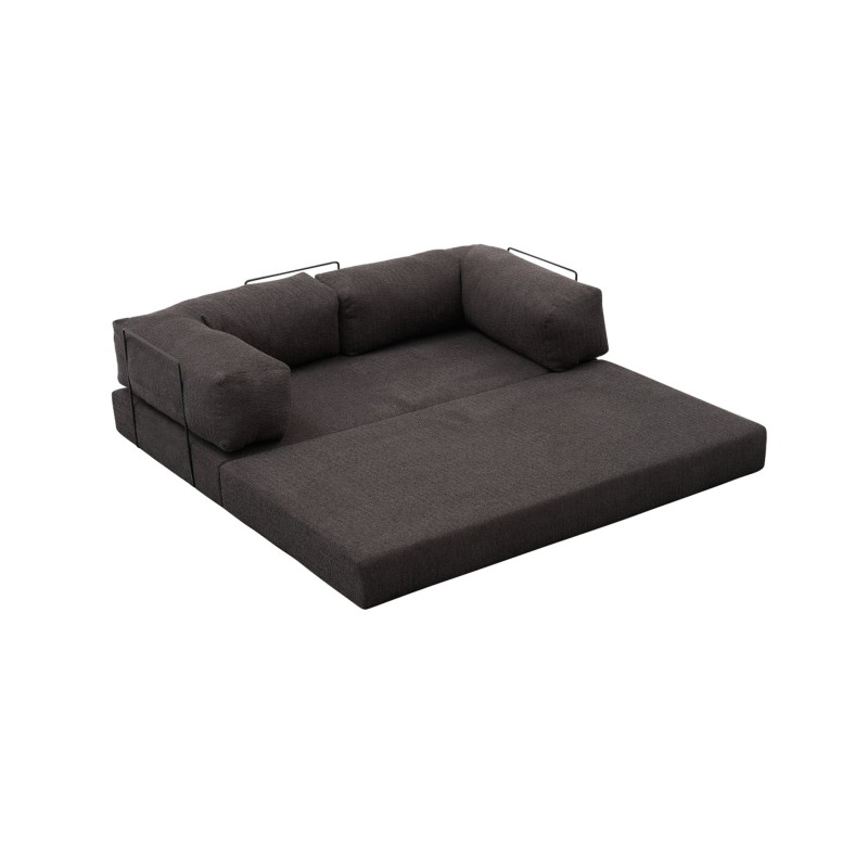 Τριθέσιος Καναπές Comfort - Χρώμα Ανθρακί - 190x95x75εκ