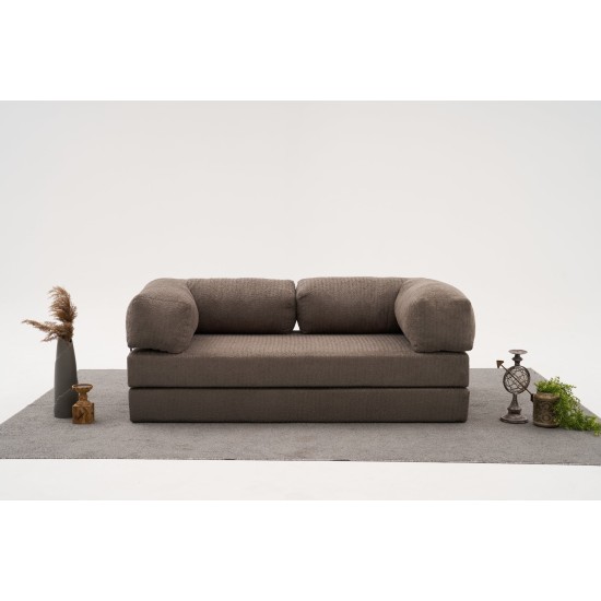 Τριθέσιος Καναπές Comfort - Χρώμα Γκρι - 190x95x75εκ