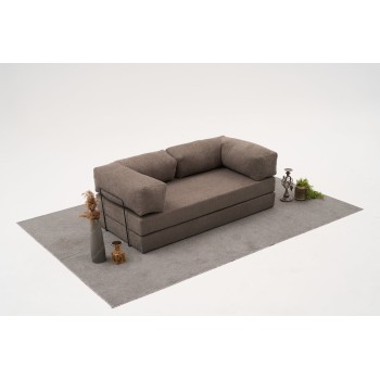 Τριθέσιος Καναπές Comfort - Χρώμα Γκρι - 190x95x75εκ