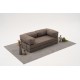 Τριθέσιος Καναπές Comfort - Χρώμα Γκρι - 190x95x75εκ
