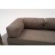 Τριθέσιος Καναπές Comfort - Χρώμα Γκρι - 190x95x75εκ