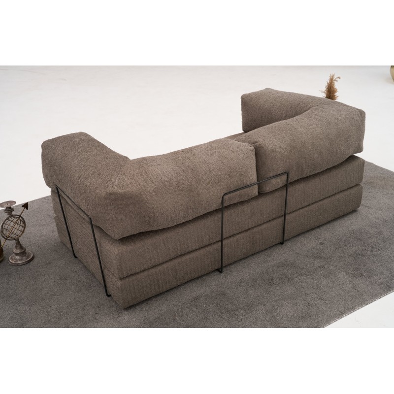 Τριθέσιος Καναπές Comfort - Χρώμα Γκρι - 190x95x75εκ