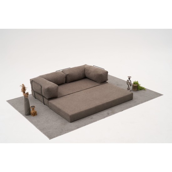 Τριθέσιος Καναπές Comfort - Χρώμα Γκρι - 190x95x75εκ
