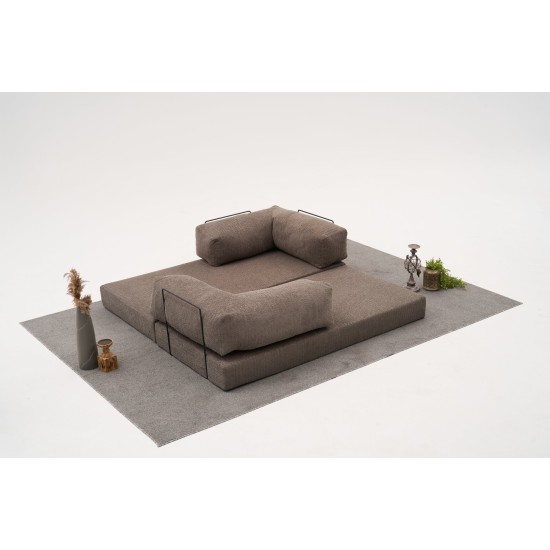 Τριθέσιος Καναπές Comfort - Χρώμα Γκρι - 190x95x75εκ