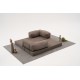 Τριθέσιος Καναπές Comfort - Χρώμα Γκρι - 190x95x75εκ