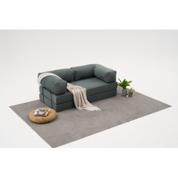 Τριθέσιος Καναπές Comfort - Χρώμα Πράσινο - 190x95x75εκ