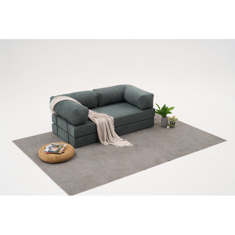 Τριθέσιος Καναπές Comfort - Χρώμα Πράσινο - 190x95x75εκ