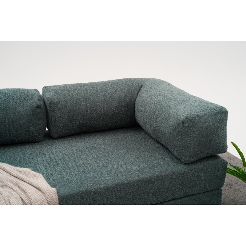 Τριθέσιος Καναπές Comfort - Χρώμα Πράσινο - 190x95x75εκ
