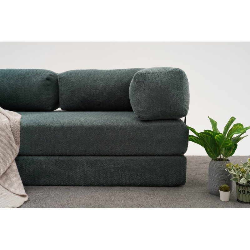 Τριθέσιος Καναπές Comfort - Χρώμα Πράσινο - 190x95x75εκ
