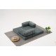Τριθέσιος Καναπές Comfort - Χρώμα Πράσινο - 190x95x75εκ