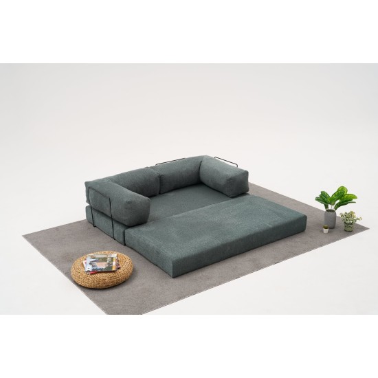 Τριθέσιος Καναπές Comfort - Χρώμα Πράσινο - 190x95x75εκ