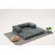 Τριθέσιος Καναπές Comfort - Χρώμα Πράσινο - 190x95x75εκ